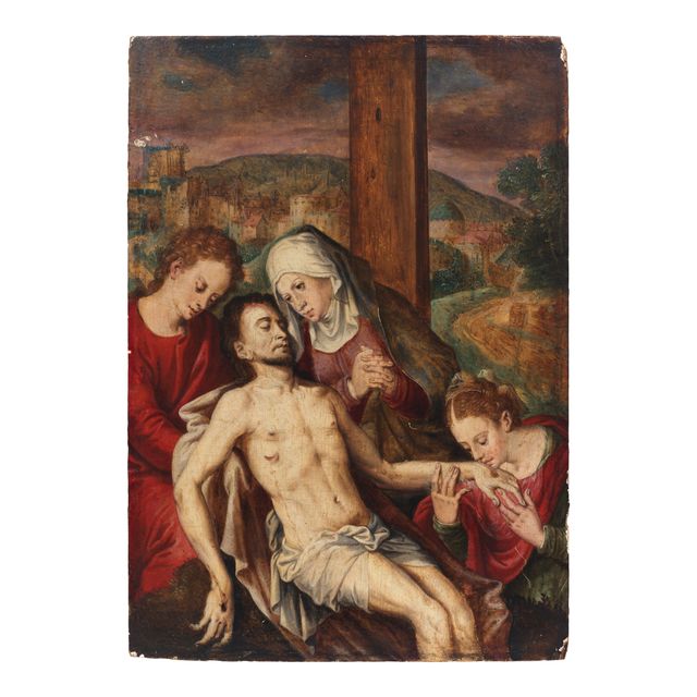 The Lamentation unframed