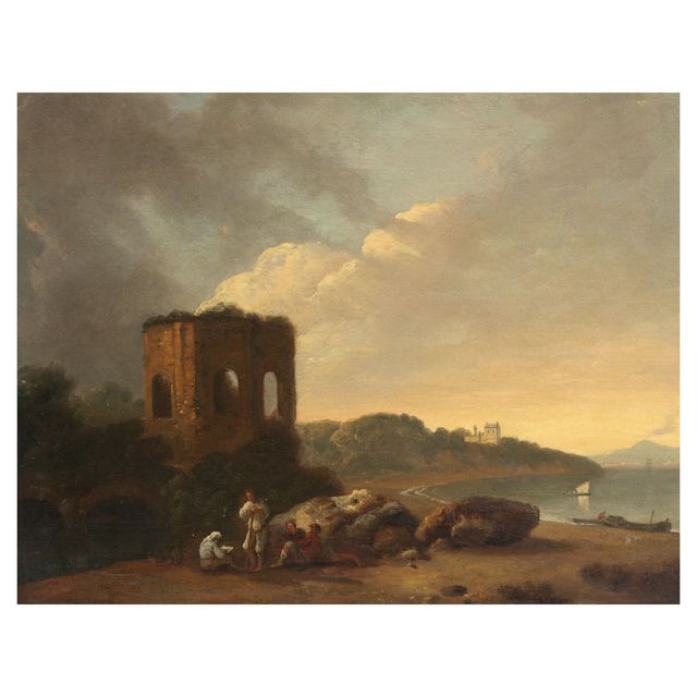 Temple of Venus with part of the Bay of Baiae