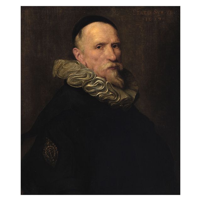 Portrait of Jan de Wael (1558-1633), bust length in black costume with a white ruff