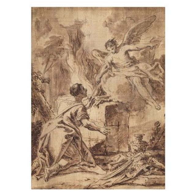 The angel appearing to Gideon
