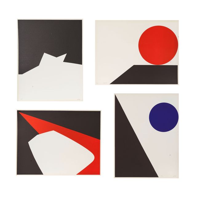 Quatre lithographies - circa 1970