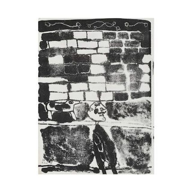 Mur au moustachu, 1945
