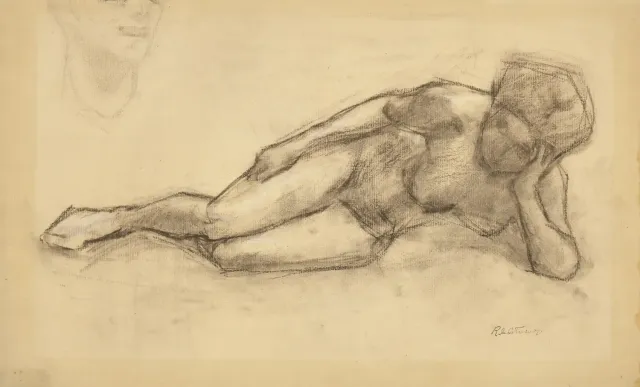 Nu Allongé Appuyé sur le Coude Gauche, 1910