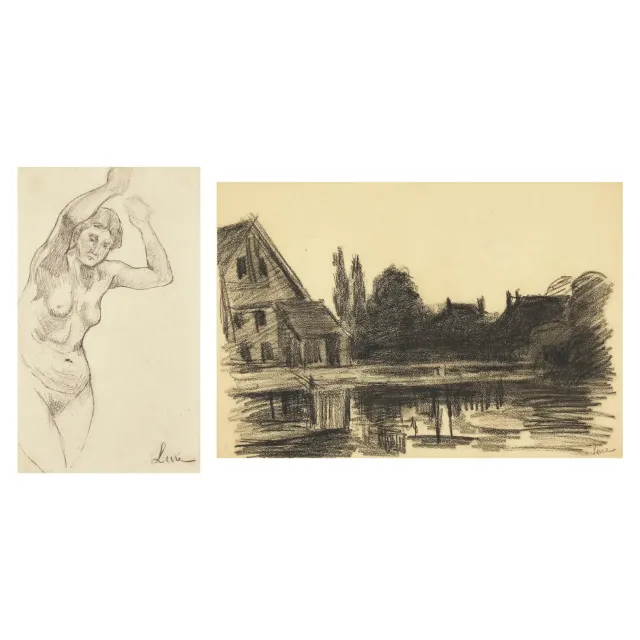 Nu aux Bras Levés; Together with a Companion (Two Works)