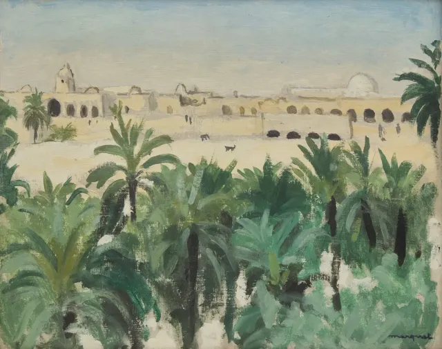 Vue de Laghouat à Travers la Palmeraie (Algérie), 1921