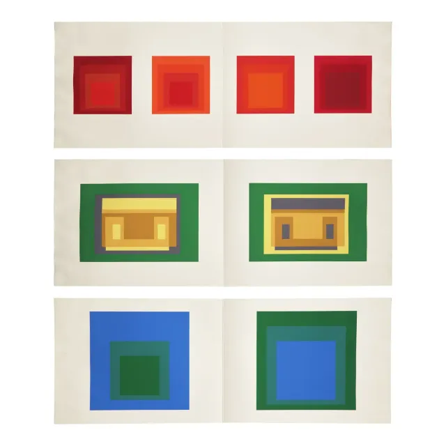 Formulation : Articulation, (complete set of 127 with title, text and justification pages, loose and folded (as issued), with the two original gray linen-covered portfolio cases),1972