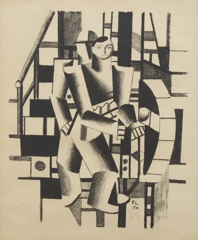 Composition with Two Persons (The Mechanic), 1920
