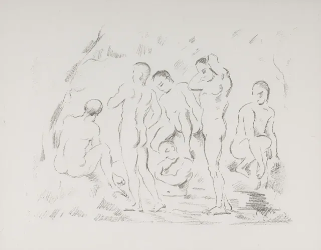 Les baigneurs (petit planche), ca. 1897