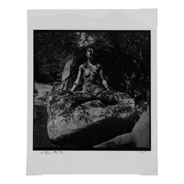 Untitled (Twinka Under Tree Shadow, Yosemite), 1975