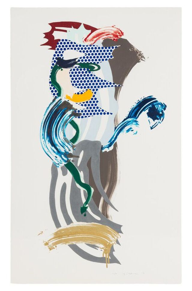 Blue Face (from Brushstroke Figures), 1989