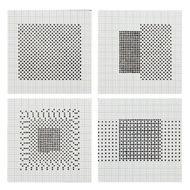 Black 6'' Squares Series #7, 1972