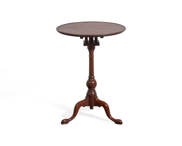 A Queen Anne Cherry Tilt-Top Candlestand