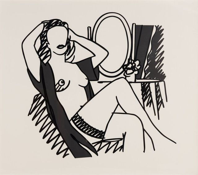Nude and Mirror, 1990