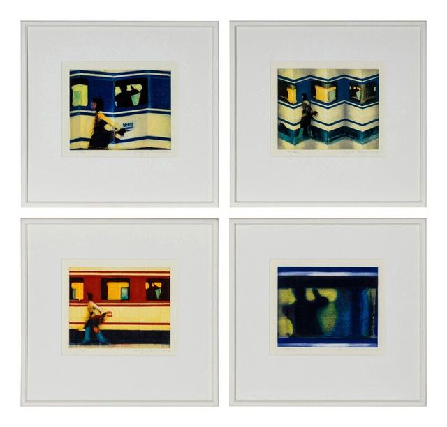 Start, Bend, Accordion, and Window (complete set of four), 1996