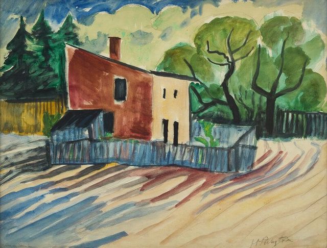 Haus mit Acker (House with Field), 1922