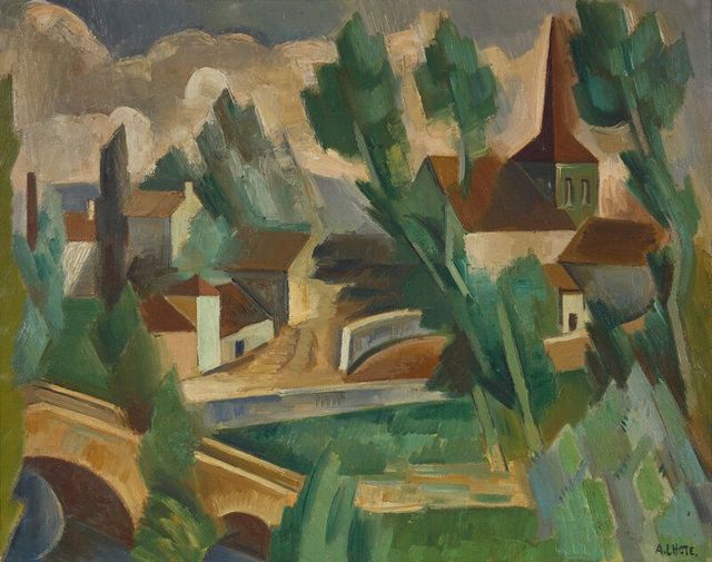 Paysage Français (Le Pont de Vic-sous-Thil, Bourgogne), 1921