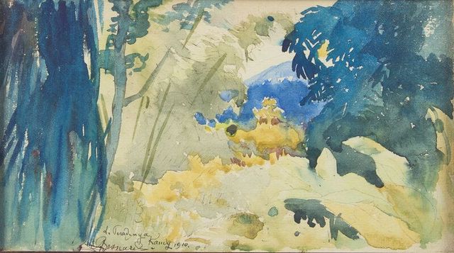 View of the Peradinya Botanical Gardenin Kandy, Sri Lanka, 1910