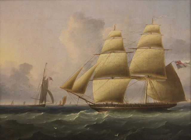 Frigate Testing her Guns (Possibly Off Deal)