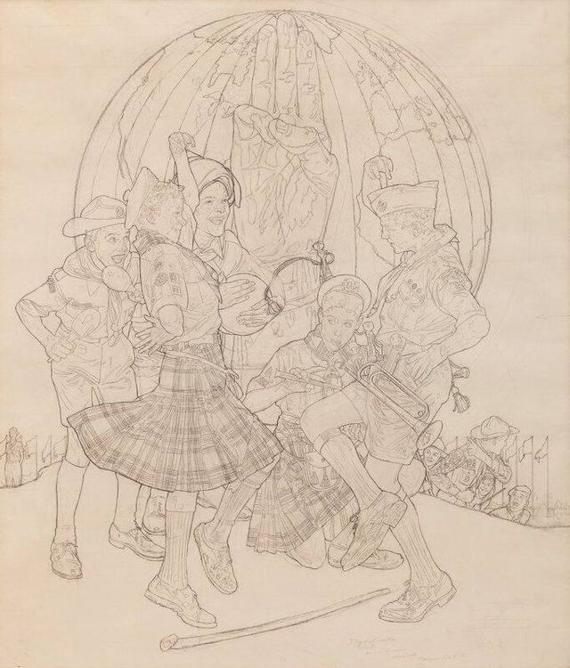 Study for "A Good Sign All Over The World," 1963