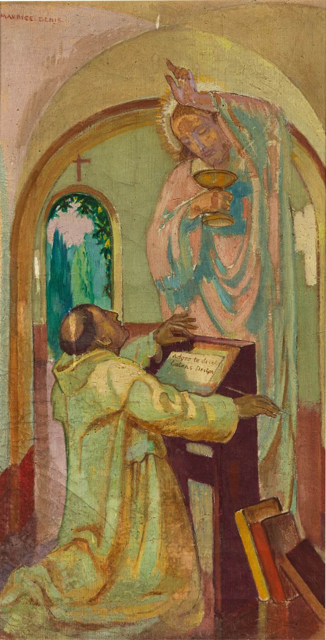 Saint Thomas compose l'hymne au Saint Sacrement (version 2)