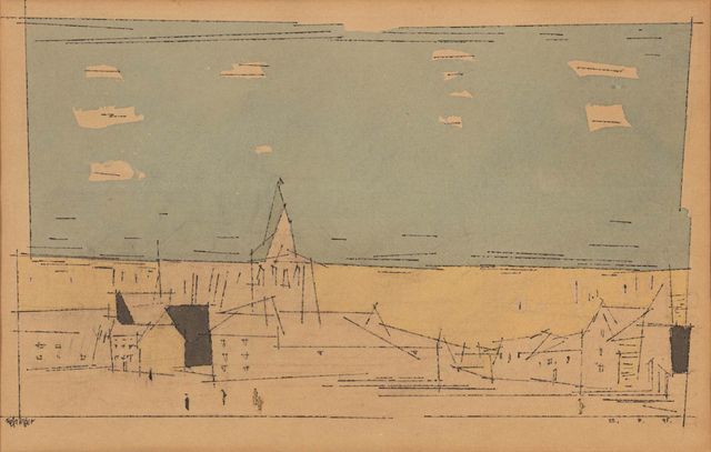 Town Square with Church