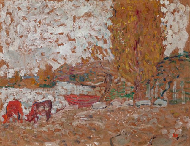 Les vaches à la rivière