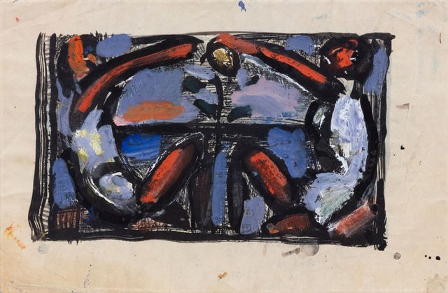 Étude pour la page I (recto); Variante d'après une gravure sur bois. Page I. Double face (verso)