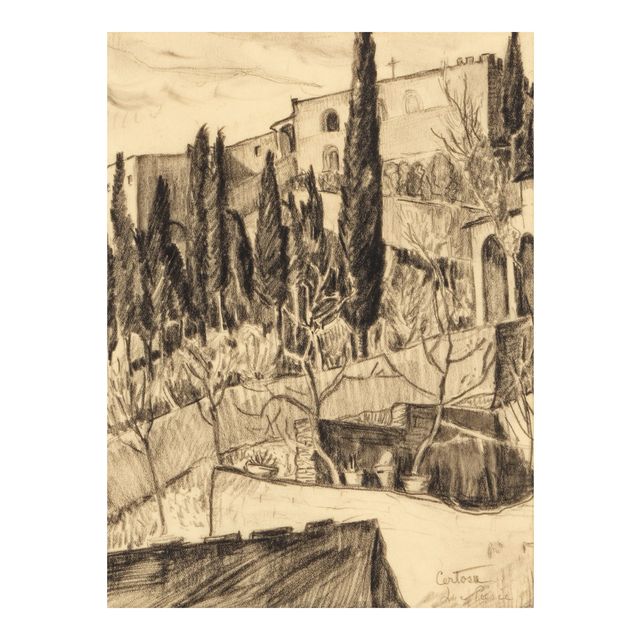 Florence, Monastery at Certosa, A Street in Florence, Up the Carmel Valley, Gorge Du Loup, A Street in Avignon and Canal, Venice (a group of seven)