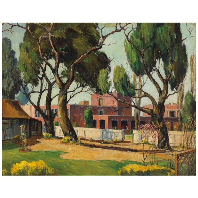 Trees Along the Fence