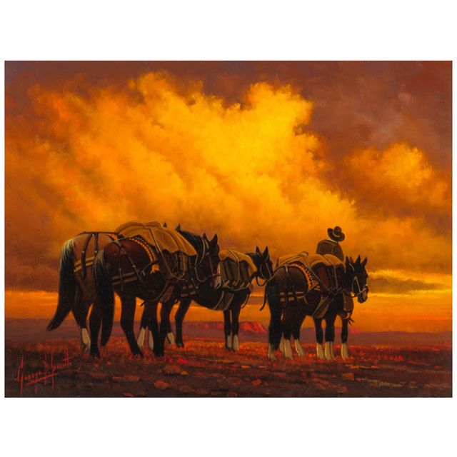 The Golden Path and Pack Outfit in the Wind Rivers - Wyo (a group of two)