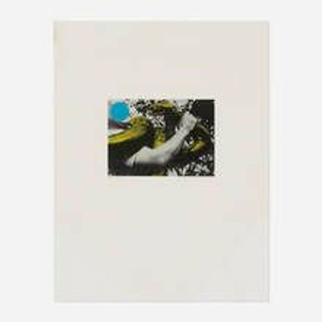 Man with Snake (Blue and Yellow) (from the Harvey Gantt for Senate Campaign Committee series)