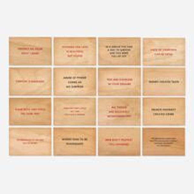 Truisms (sixteen postcards)