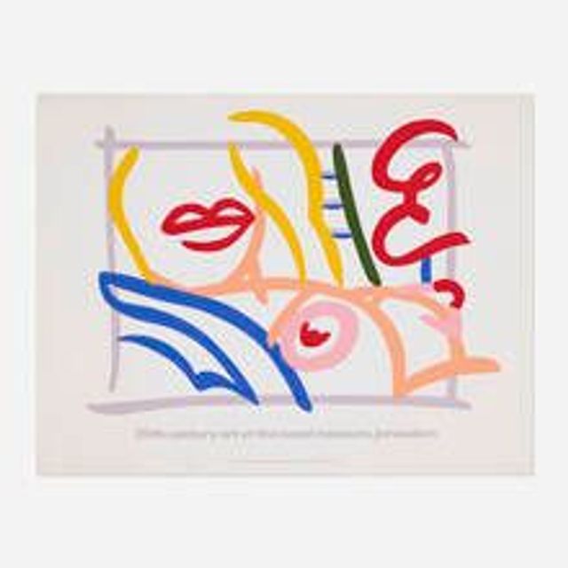 Bedroom Blonde With Green Drape (20th Century Art at the Israel Museum, Jerusalem poster)