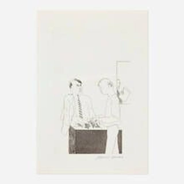 He enquired after the quality (from Illustrations for Fourteen Poems by C.P. Cavafy)