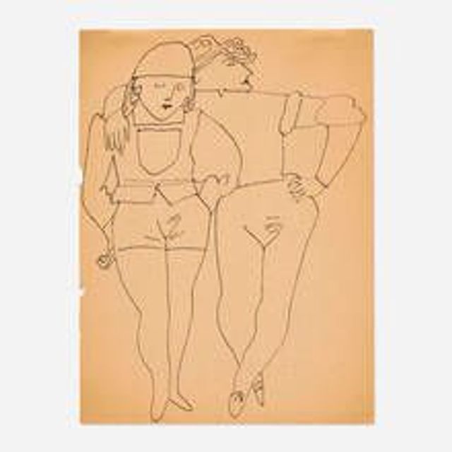 Two Standing Figures