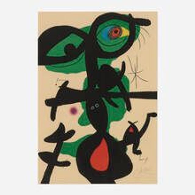 Plate IX (from the Oda a Joan Miró portfolio)