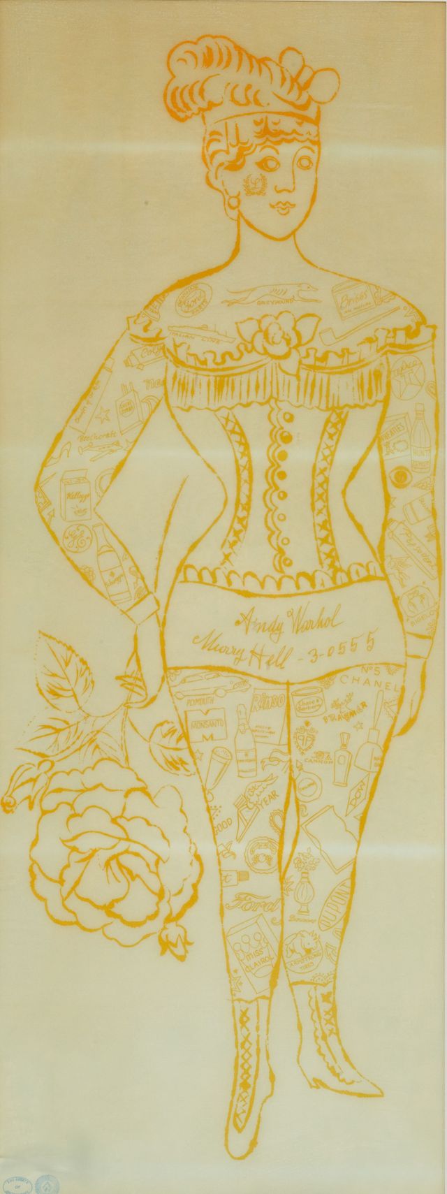 Tattooed Woman Holding a Rose (not in F. & S.)