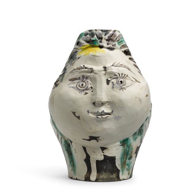 Tête de femme couronnée de fleurs (Alan Ramie 237)