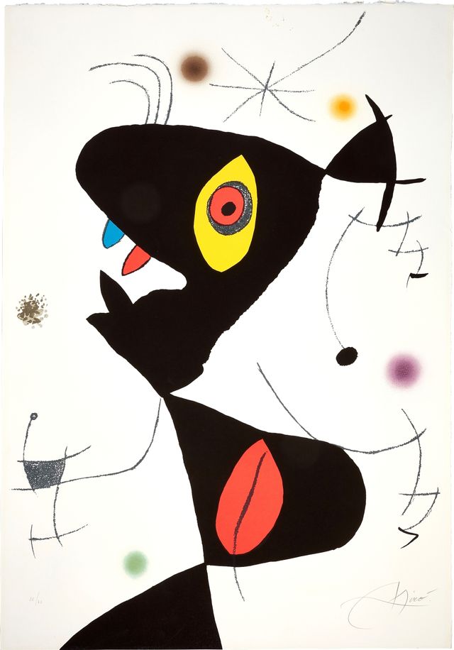 Oda a Joan Miró, Plate VI (M. 908)