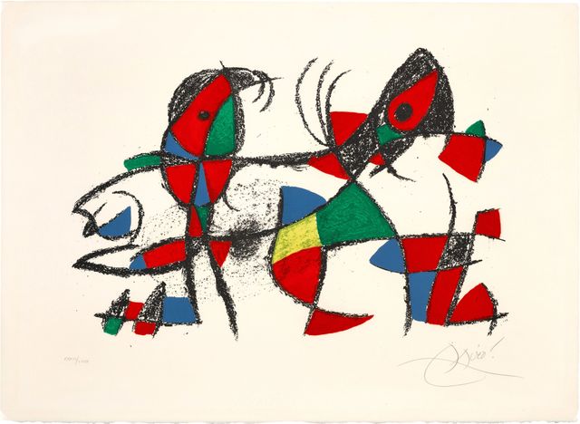 Joan Miró Lithographe II (One Plate) (M. 1046; see C. Bks. 198)
