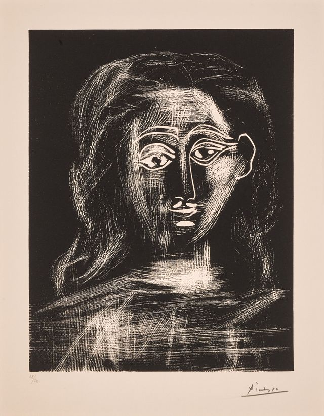Jacqueline aux cheveux flous, en buste (B. 1091; Ba. 1295)