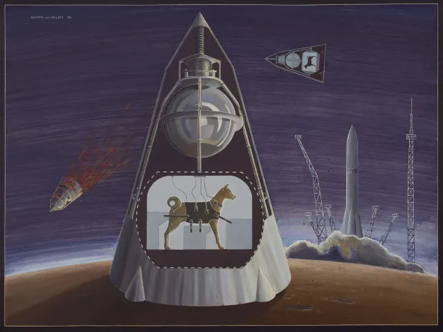 Laika in Sputnik II, 1986