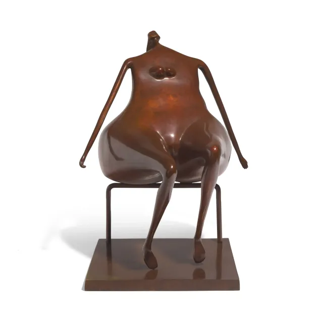 Modelo de Trabajo Sentada Mirando Luna, 1990