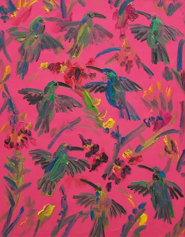 Humming Birds (Brilliant Rose), 2022