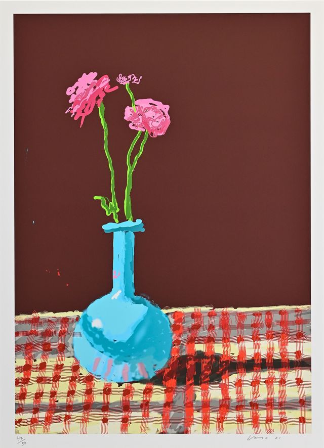 28th February 2021, Roses in a Blue Vase