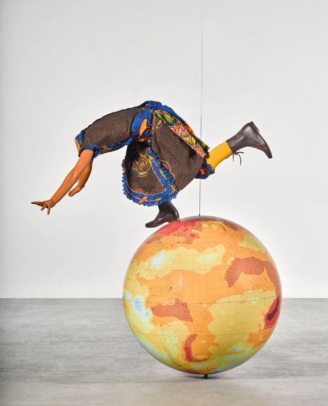 Girl on Globe 4