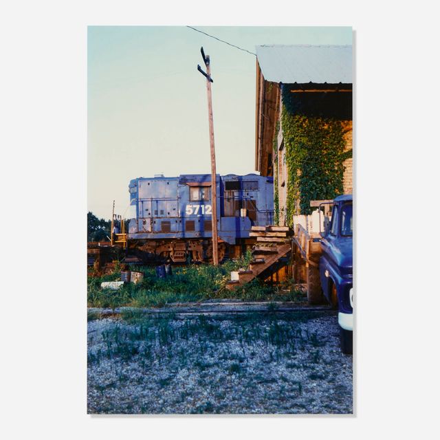 Untitled (Blue Train Engine)