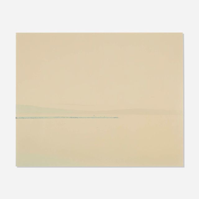 Man on Dike, Salton Sea (from the Desert Cantos VII: Desert Seas series)