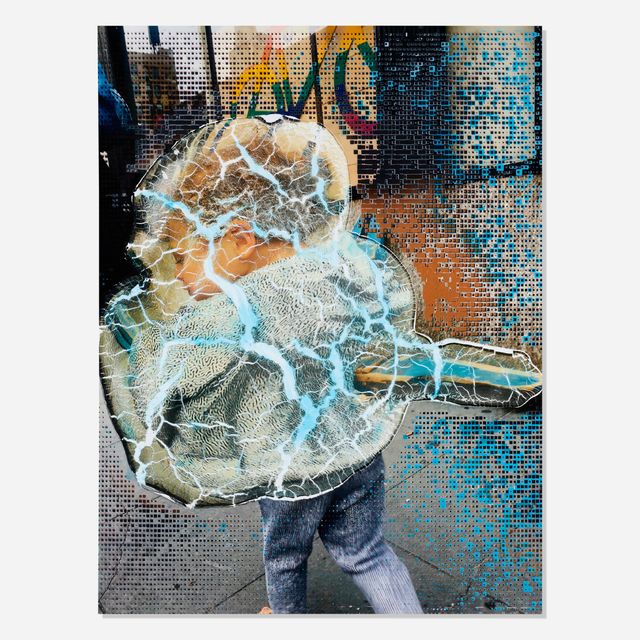 Social Space: Rainbow Signal, Cracked Police Barrier, Boy with Virus Pattern