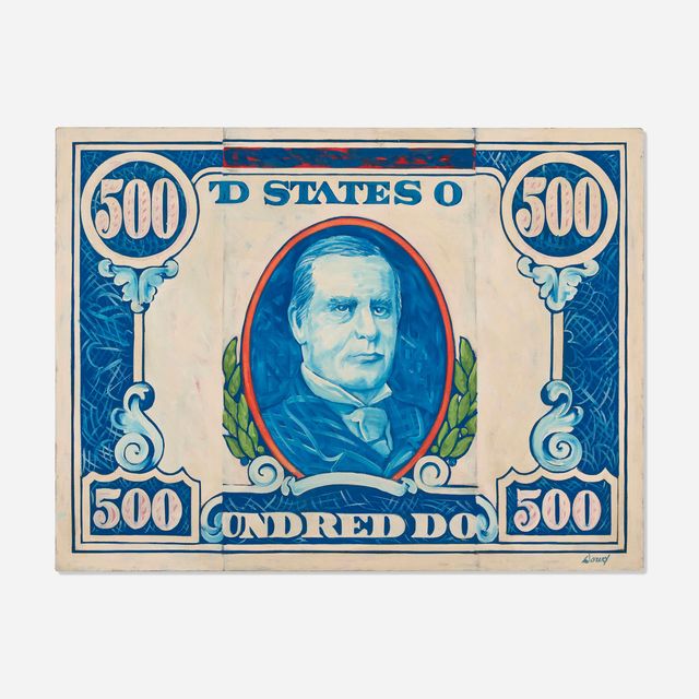 Folded Five Hundred Dollar Bill